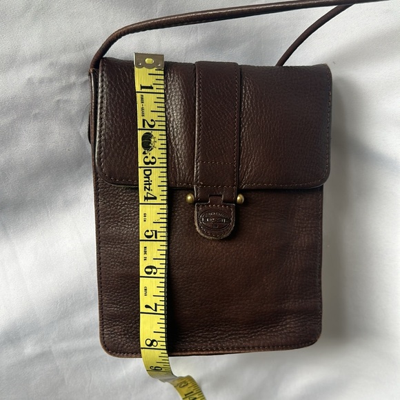 Vintage Authentic Fossil Women Cross Body Brown Genuine Leather Bag - Picture 7 of 10
